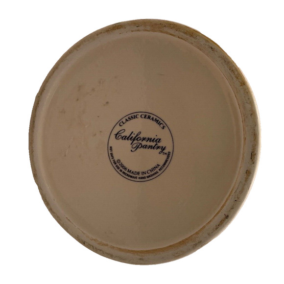 Pre-owned Ceramic Coffee Jar From California Pantry 6.75" Hermetic Seal - Picture 7 of 10